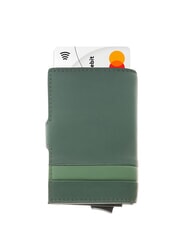 PIQUADRO PAUL Tarjetero de piel VERDE - Carteras Hombre - 2