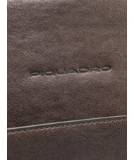 PIQUADRO BLACK SQUARE  Mochila para portátil de 13,3", en piel MORO - Mochilas para portátil - 3