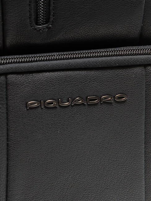 URBAN BTOB Mochila de cuero para portátil de 14" negro - Mochilas para portátil