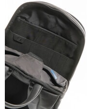 PIQUADRO URBAN BTOB Mochila de cuero para portátil de 14" negro - Mochilas para portátil - 5