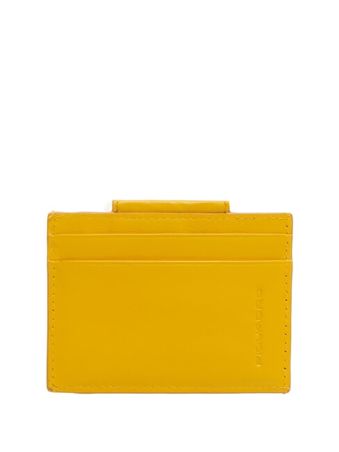 URBAN Monedero/tarjetero de cuero amarillo - Carteras Hombre