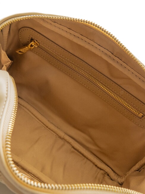 QUILTED Bolso de hombro con asa de cadena Marfil - Bolsos Mujer