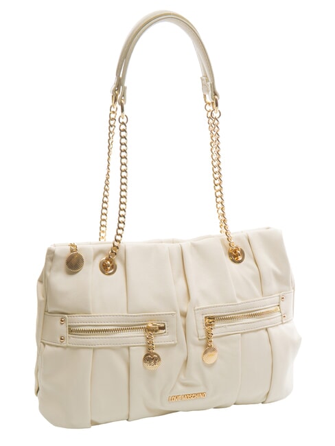 ZIPPER Bolso de hombro Marfil - Bolsos Mujer