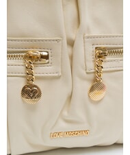 LOVE MOSCHINO ZIPPER Bolso de hombro Marfil - Bolsos Mujer - 3