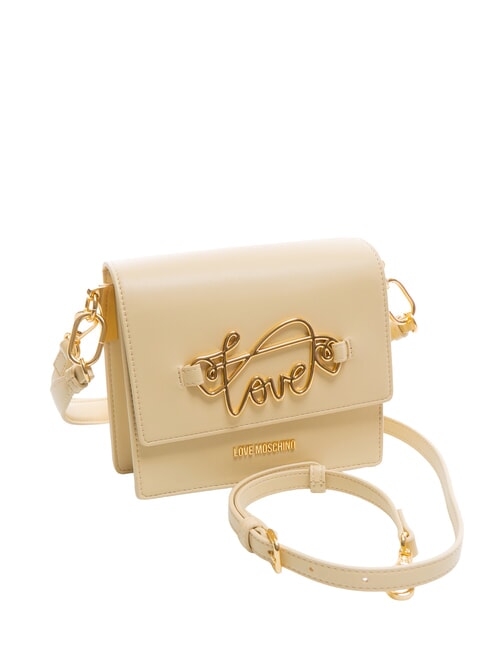 CURSIVE LOGO Bolso de hombro con correa para el hombro beige - Bolsos Mujer