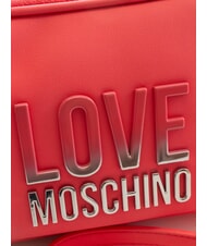 LOVE MOSCHINO BIG LETTERING Mini bolso de hombro fucsia - Bolsos Mujer - 3
