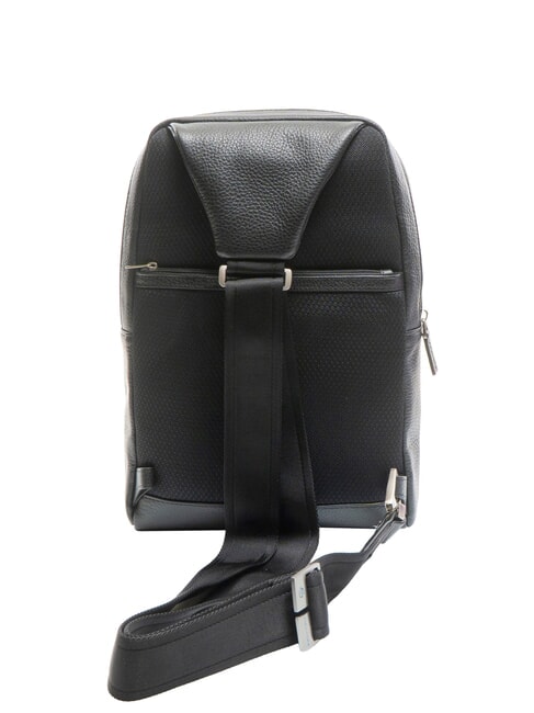 VIBE Bolso de piel de un solo hombro negro - Bandoleras Hombre