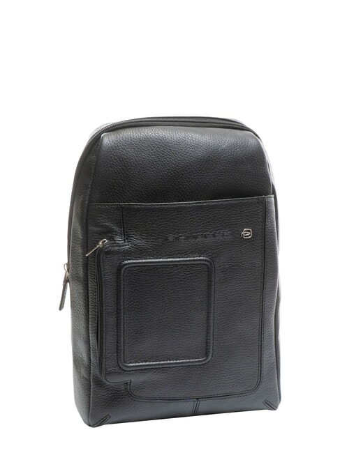 VIBE Bolso de piel de un solo hombro negro - Bandoleras Hombre