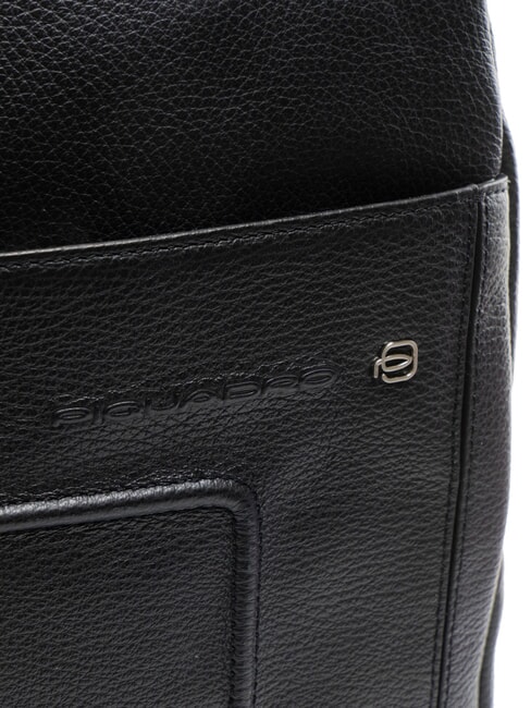 VIBE Bolso de piel de un solo hombro negro - Bandoleras Hombre