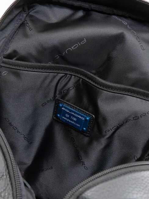 VIBE Bolso de piel de un solo hombro negro - Bandoleras Hombre