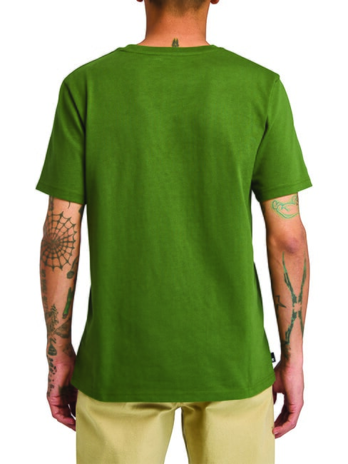 ESTABILISHED 1973 Camiseta de algodón negro/verde bosque - camiseta