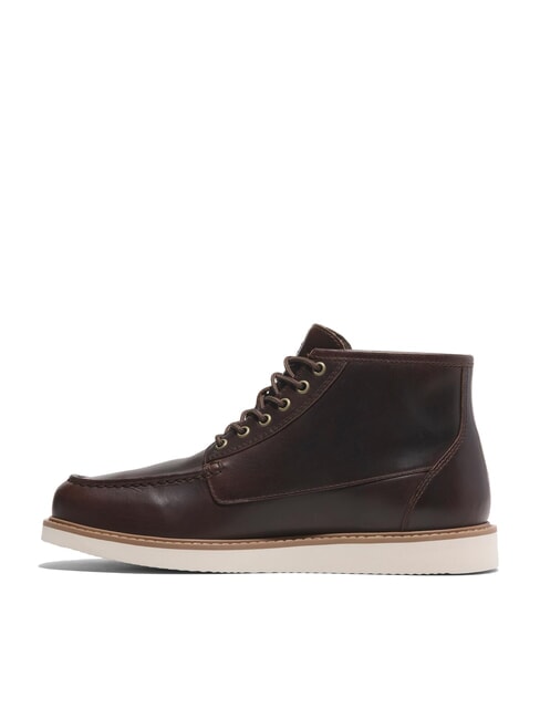 NEWMARKET MID  Botines de piel grano completo marr&oacute;n medio - Zapatos Hombre