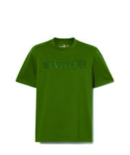 TIMBERLAND EMBROIDERY TONAL Camiseta de algod&oacute;n negro/verde bosque - camiseta - 4