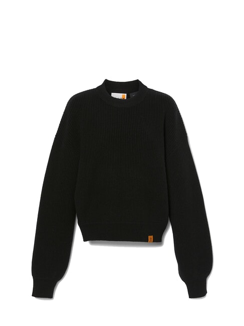 WOOL BLEND  Suéter de cuello redondo NEGRO - Suéteres de mujer