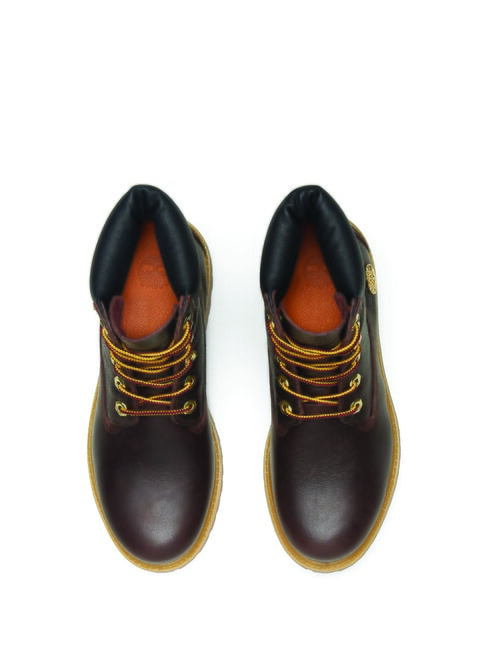 PREMIUM 6 INCH  Botines de piel acolchados Marrón oscuro grano completo con negro - Zapatos Mujer