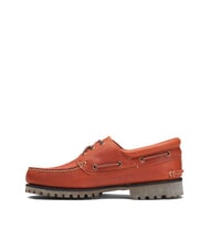 TIMBERLAND AUTHENTIC  Zapatos náuticos de cuero naranja mediana de grano completo - Zapatos Hombre - 3