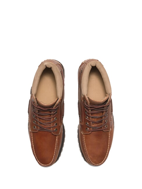 AUTHENTIC MID Botines de piel naranja mediana de grano completo - Zapatos Hombre