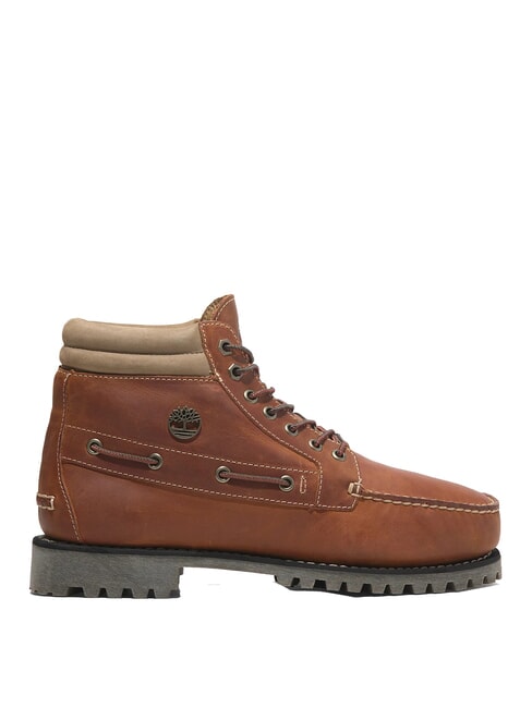 AUTHENTIC MID Botines de piel naranja mediana de grano completo - Zapatos Hombre