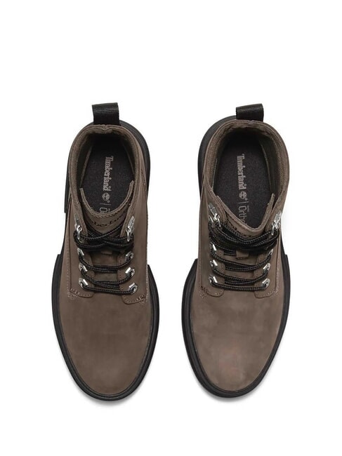 EVERLEIGH MID  Botines altos de piel nubuck marr&oacute;n medio - Zapatos Mujer