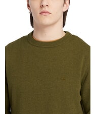 TIMBERLAND MERINO Jersey de cuello redondo en mezcla de lana darkoliv - Su&eacute;teres de los hombres - 3