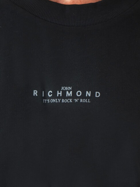 HERMOSO Camiseta de algod&oacute;n con logotipo blanco y negro - camiseta