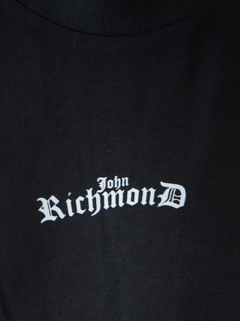 SANGARIS Camiseta de algod&oacute;n con logotipo mezcla de negro y gris - camiseta