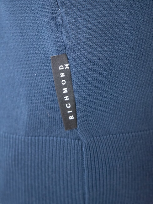 CUSMA Suéter de cuello alto vestido azul - Suéteres de los hombres