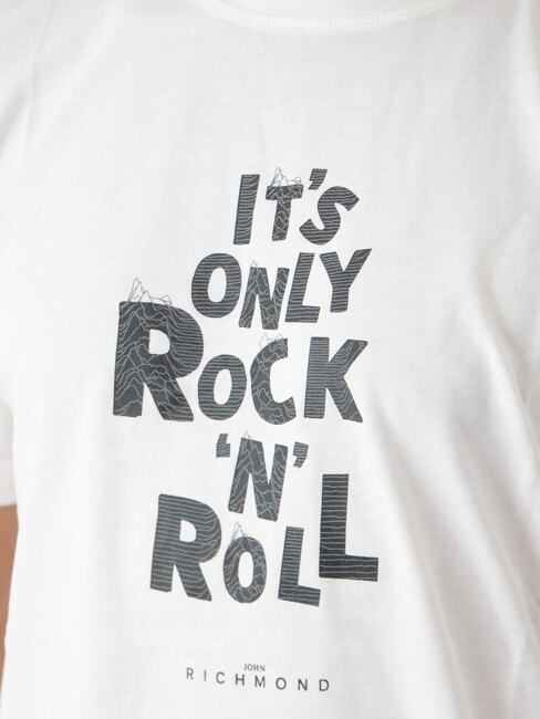 SPARTACO Camiseta de algodón con estampado blanquecino - camiseta