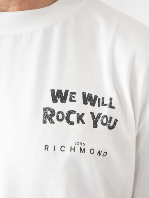 RENENS Camiseta de algodón con estampado blanquecino - camiseta