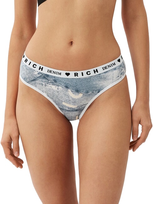 TODY Juego de 3 resbalones blanco/azul/d. - Calzoncillos de mujer