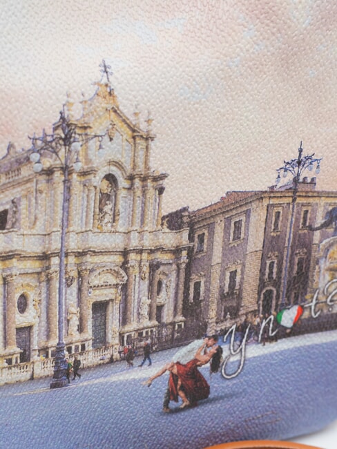 YESBAG Bolso de hombro con estampado catedral de catania - Bolsos Mujer