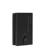 PIQUADRO URBAN Cartera compacta de piel con cierre deslizante negro - Carteras Hombre - 3