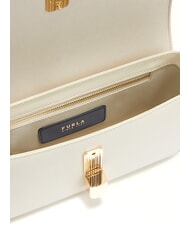 FURLA IRIDE  Bolso de hombro, de piel CREMA - Bolsos Mujer - 4