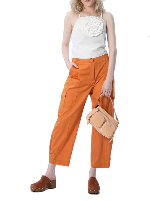 HYLE SUEDE Bolso de hombro, con correa para el hombro amanecer - Bolsos Mujer