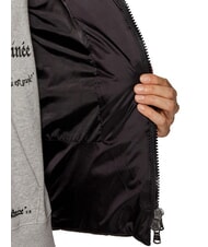 CANADIAN EUGENIE Chaqueta corta de satén con capucha negro - Chaquetas de plumas de mujer - 5