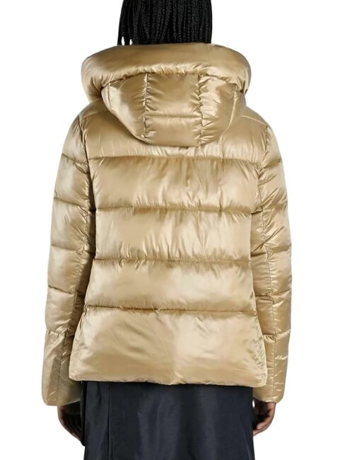 CAPE BRETON Chaqueta de plumón de satén con capucha cabra - Chaquetas de plumas de mujer