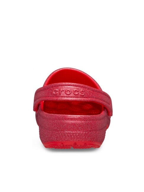 CLASSIC GLITTER CLOG W Zueco tipo zapatilla rojo cereza - Zapatos Mujer
