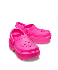 CROCS STOMP CLOG W Zuecos de plataforma Pink crush - Zapatos unisex - 4