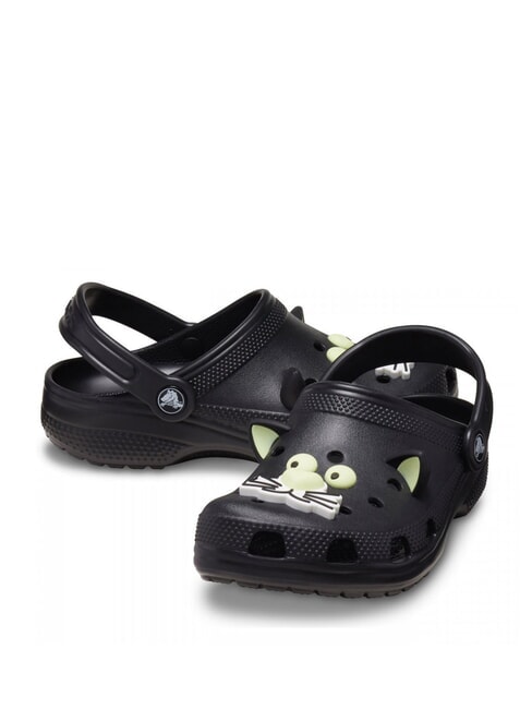 CLASSIC GLOW BLACK CAT CLOG T Zueco tipo zapatilla negro - Zapatos de bebé