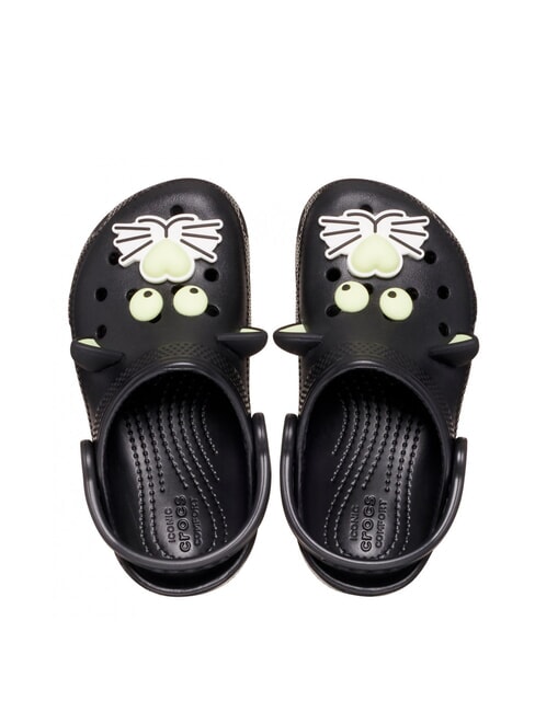 CLASSIC GLOW BLACK CAT CLOG T Zueco tipo zapatilla negro - Zapatos de bebé