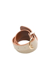 BORBONESE GRAFFITI Cinturón con tachuelas arena/coco - Cinturones - 3