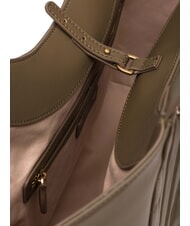 PINKO PUZZLE Bolso de hombro de piel cosida reyezuelo-oro antiguo - Bolsos Mujer - 5