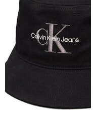 CALVIN KLEIN CKJ MONO LOGO Sombrero de pescador de algodón En negro - Sombreros - 3
