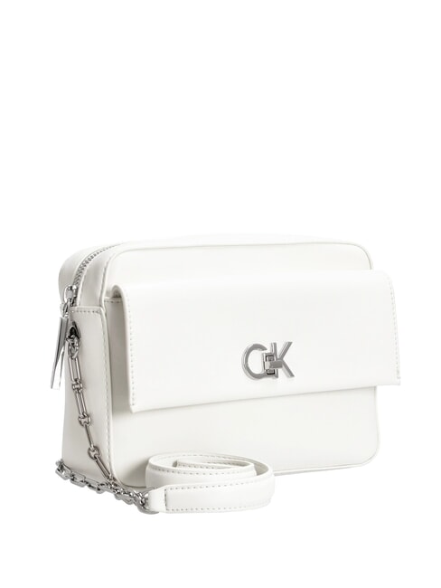 CK RE-LOCK Bolso de hombro con bolsillo lirio blanco - Bolsos Mujer
