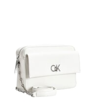 CALVIN KLEIN CK RE-LOCK Bolso de hombro con bolsillo lirio blanco - Bolsos Mujer - 2
