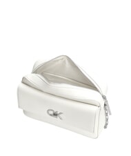 CALVIN KLEIN CK RE-LOCK Bolso de hombro con bolsillo lirio blanco - Bolsos Mujer - 5