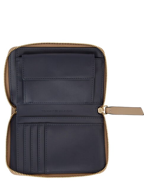 TH FEMININE Cartera con cremallera gris topo costero - Carteras Mujer