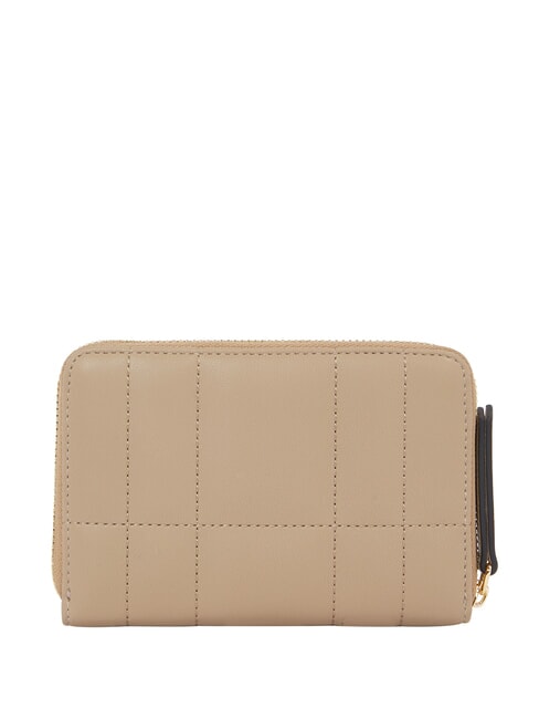 TH FEMININE Cartera con cremallera gris topo costero - Carteras Mujer