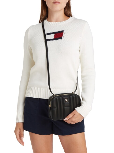 TH FEMININE  Mini bolso de hombro para cámara negro - Bolsos Mujer