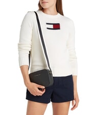 TOMMY HILFIGER TH LOGOTAPE  Mini bolso de hombro para cámara negro - Bolsos Mujer - 4